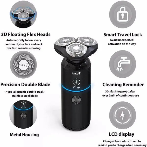 Men's Electric Rechargeable Waterproof Shaver Teal Simba