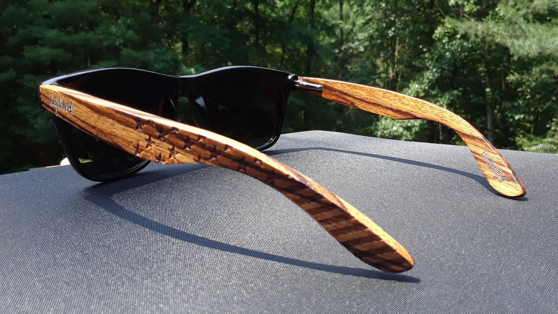 Zebrawood Sunglasses Polarized & Handcrafted Purple Ariadne