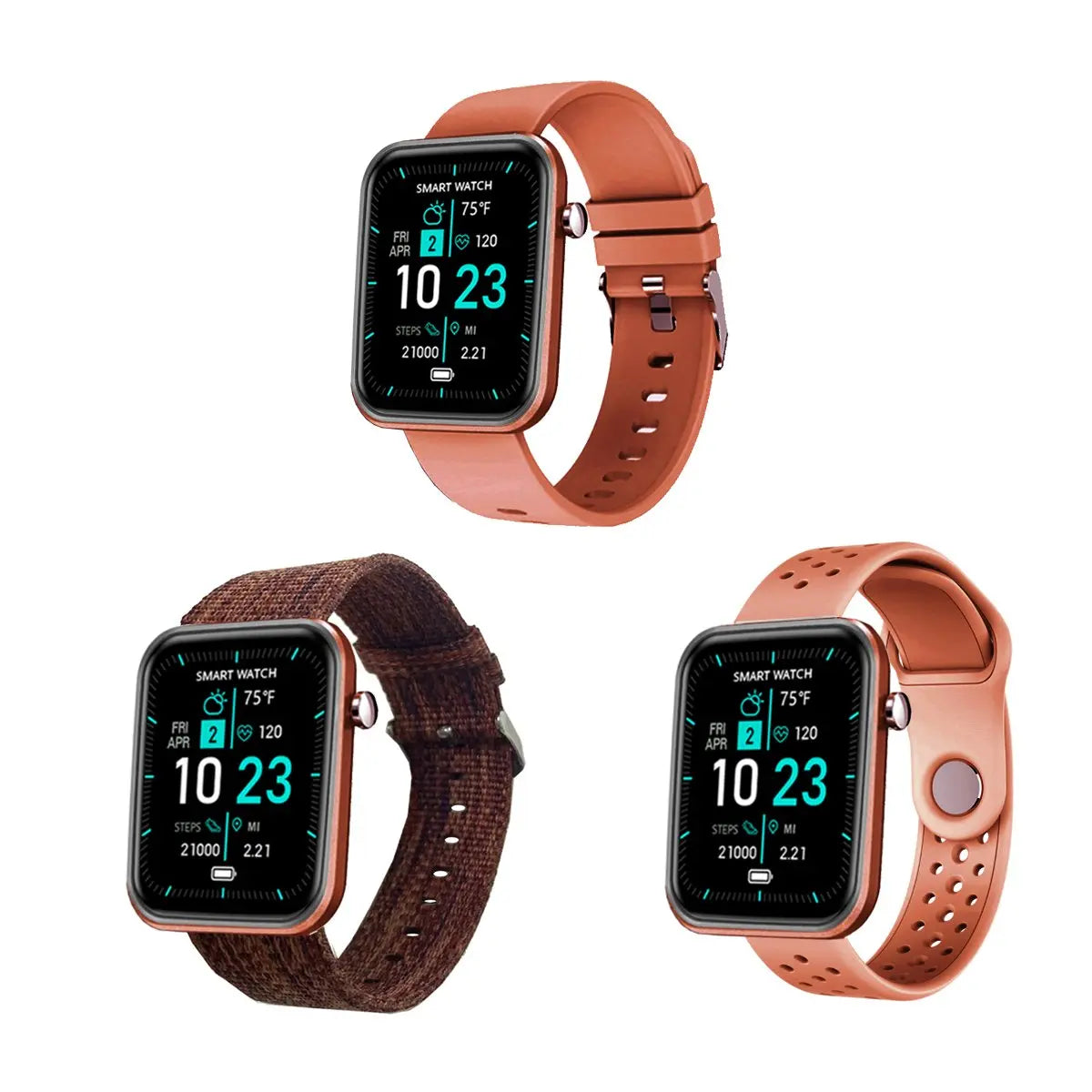Advanced Smartwatch + Activity Tracker Salmon Lucky