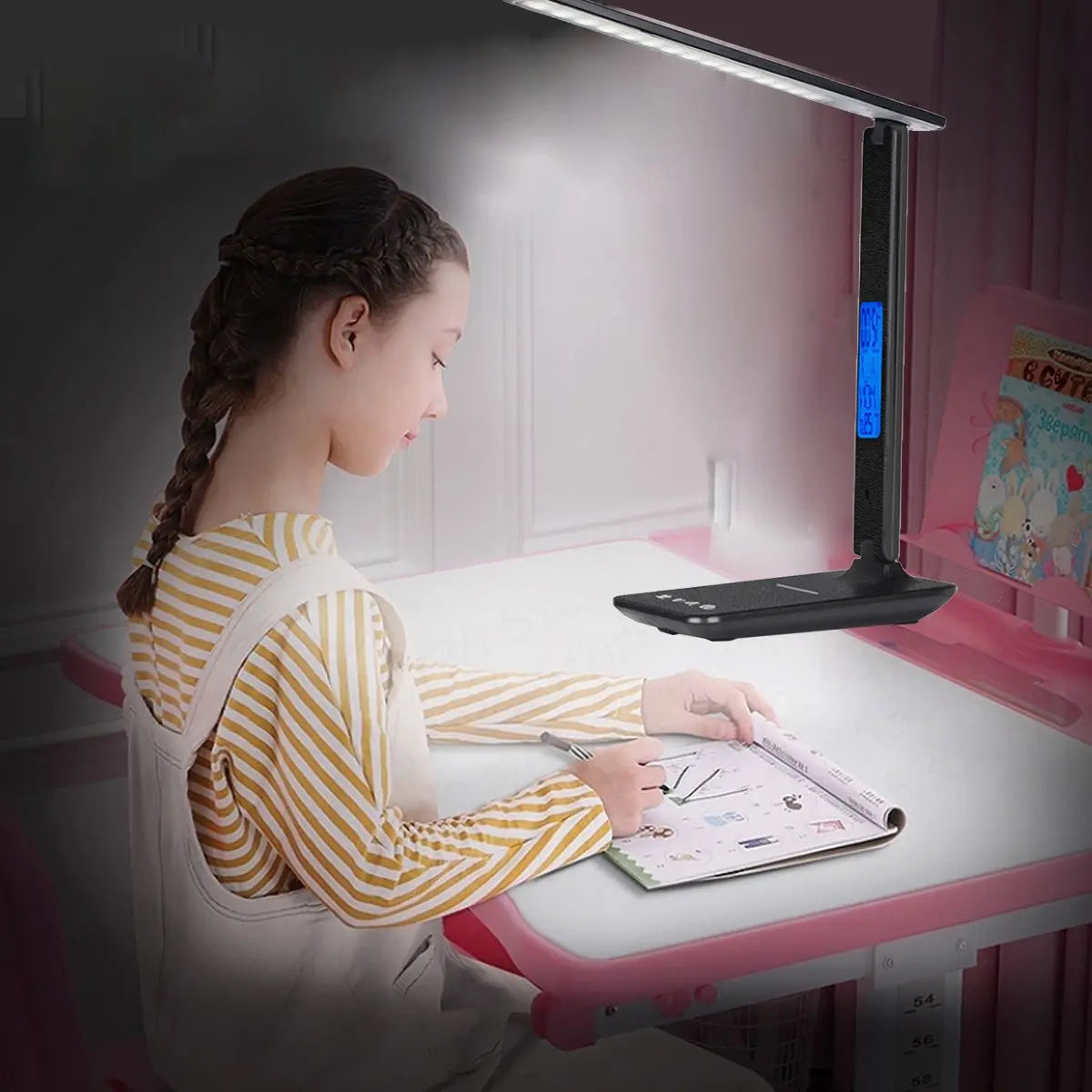 Phone Charger - Clock - Lamp Stand Salmon Lucky