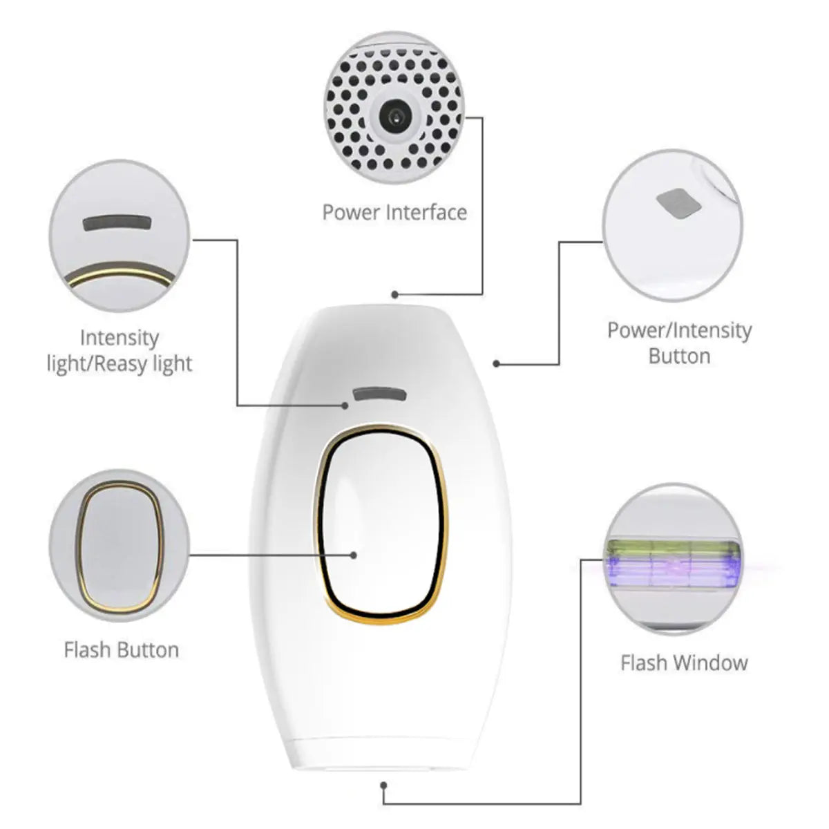 Body Laser Hair Remover Salmon Lucky