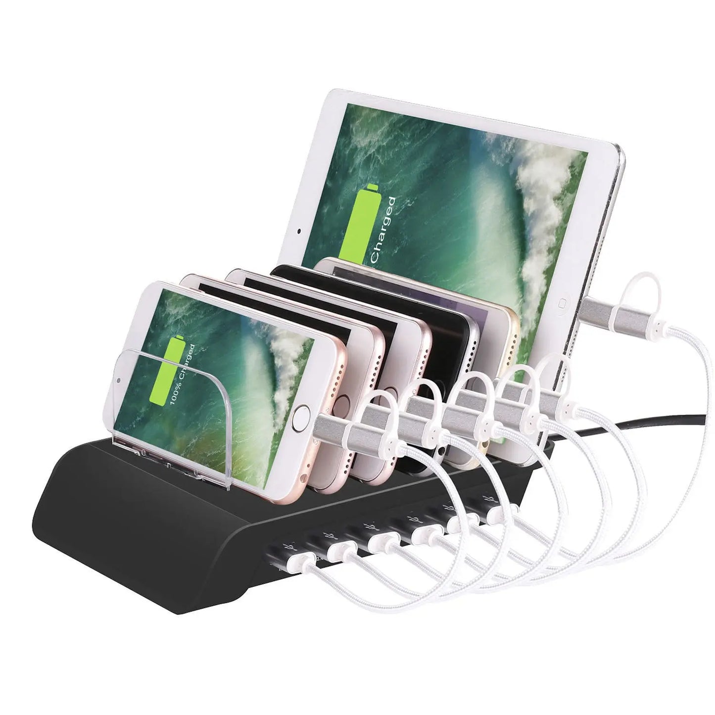 6 Port Mobile Phone Charging Stand Crimson Medea