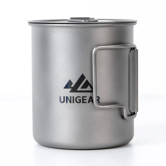 100% Titanium Camping Cup 450ml Indigo Eurybia