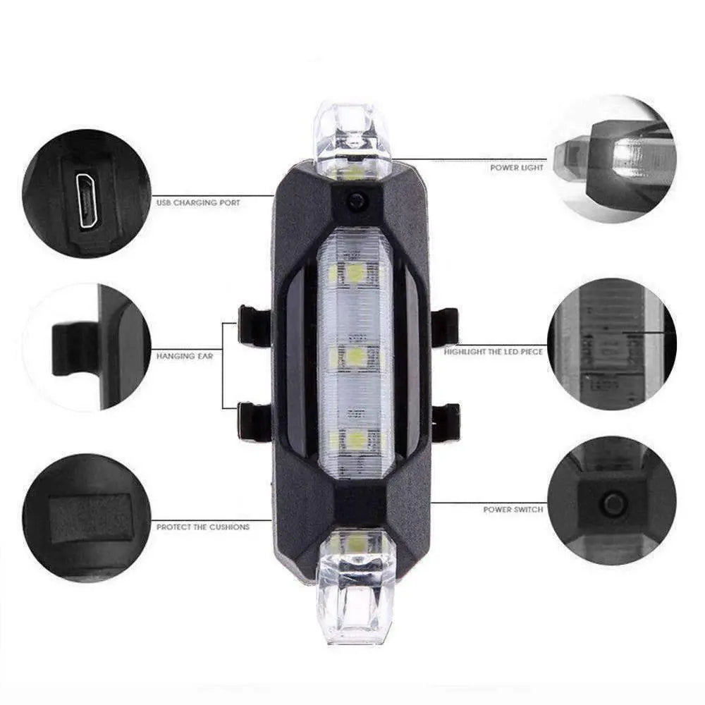 Waterproof Tail Light Back Lamp Silver Millie