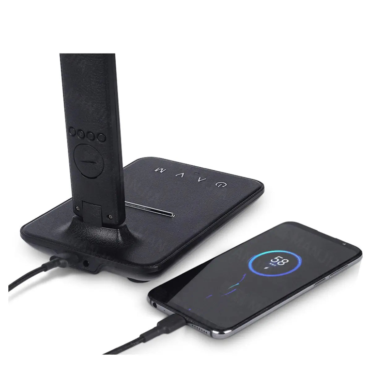 Phone Charger - Clock - Lamp Stand Salmon Lucky