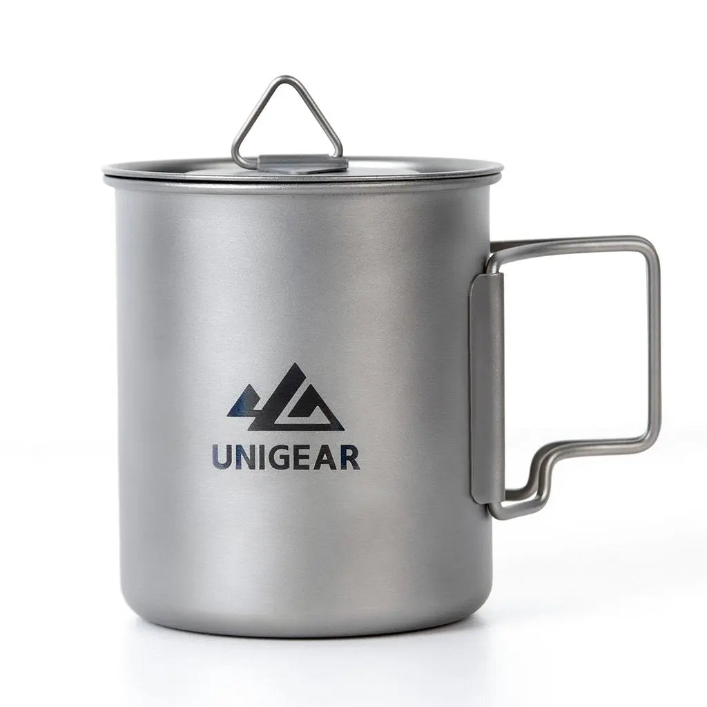 100% Titanium Camping Cup 450ml Indigo Eurybia