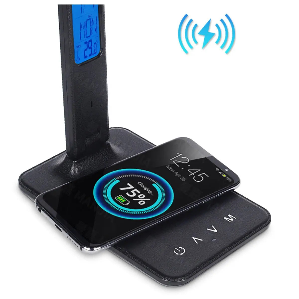 Phone Charger - Clock - Lamp Stand Salmon Lucky