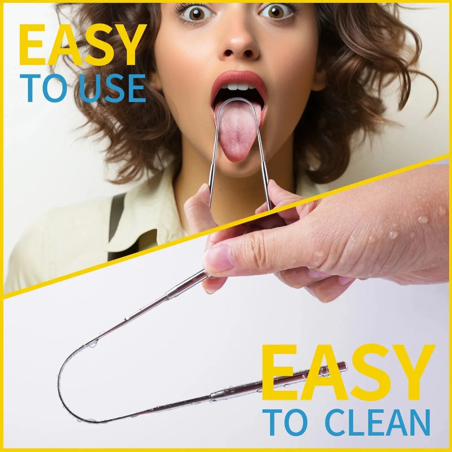 Stainless Steel Tongue Scrapers Pink Iolaus