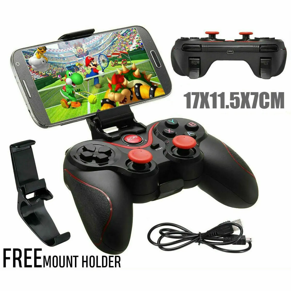 Wireless Bluetooth Mobile Controller Gamepad Puce Gaia