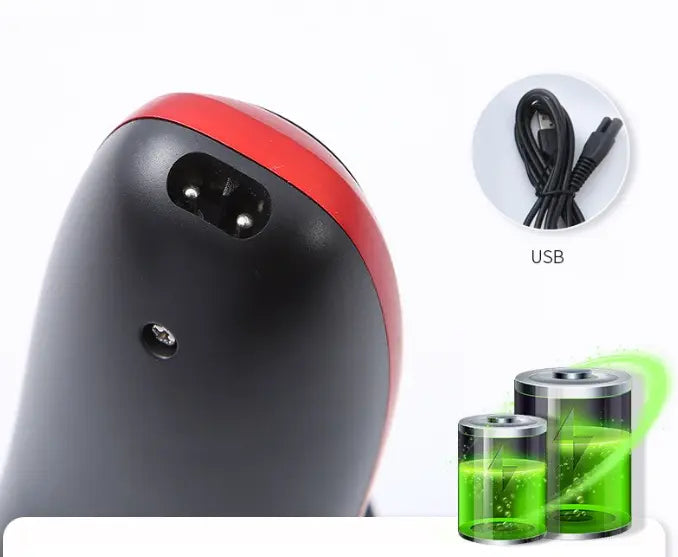 Men's Waterproof Electric Shaver Puce Gaia