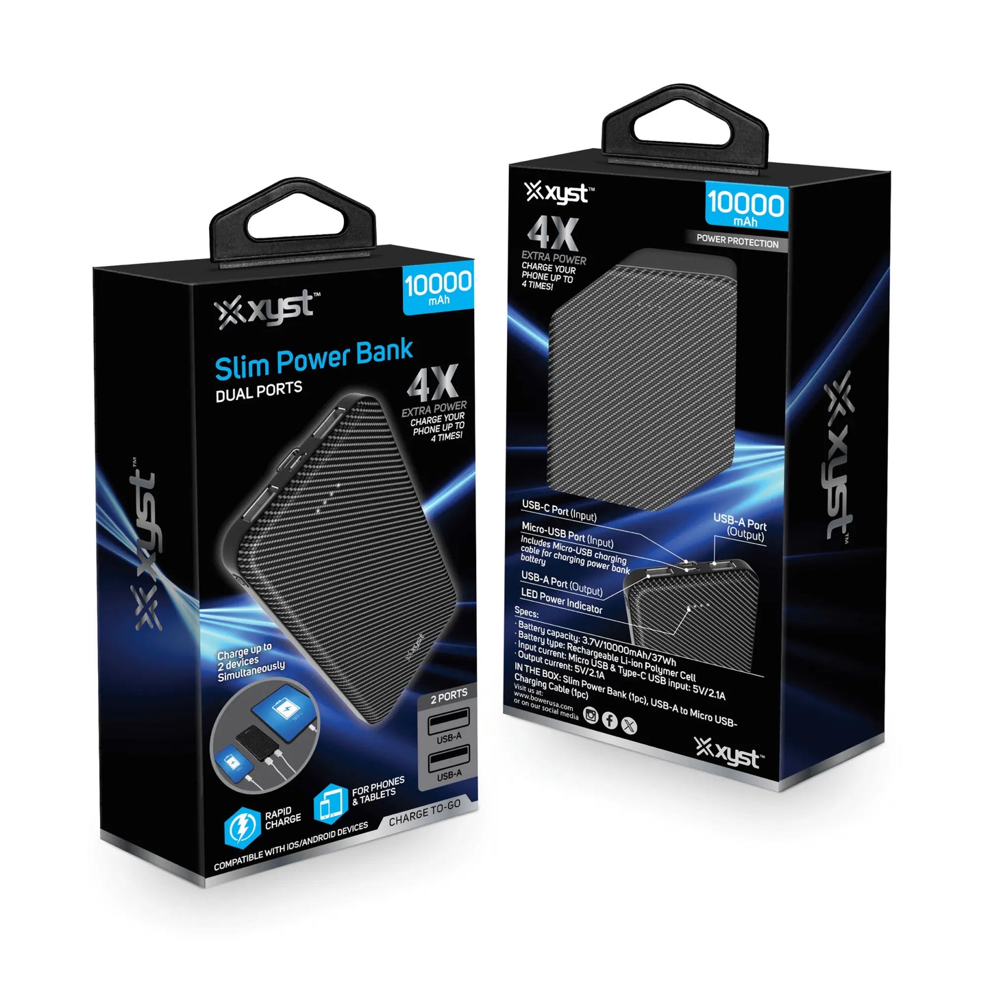 Super Slim USB Power Bank Sky Iapetus