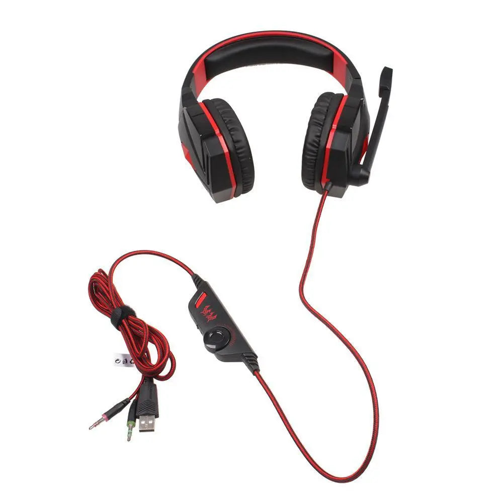 Anti-Noise Computer Gaming Headset Maroon Asteria