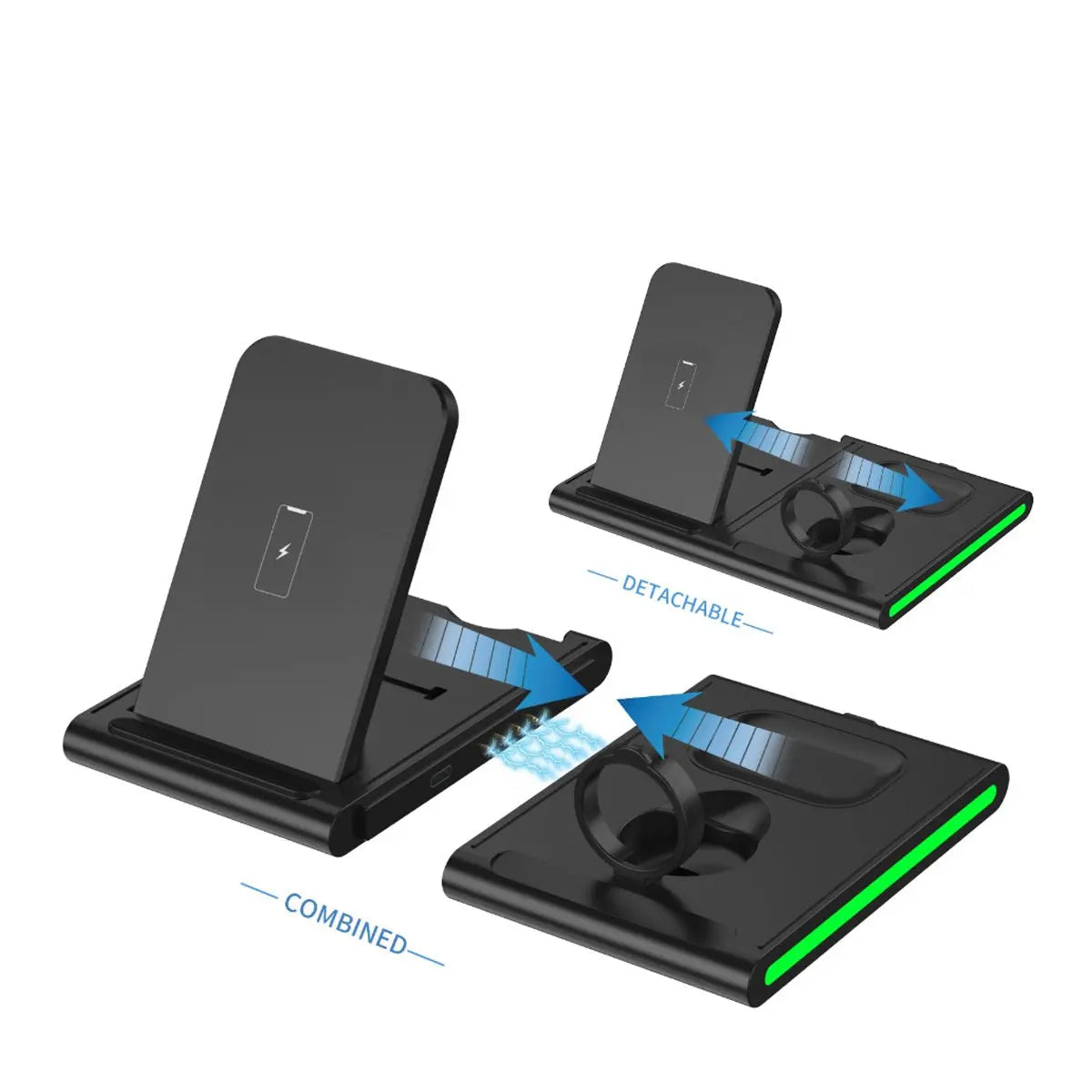 4-In-1 Wireless Charging Station Salmon Lucky