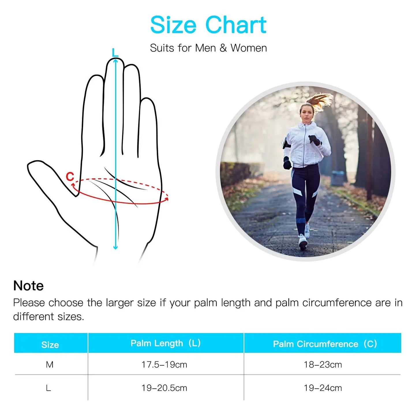 Lightweight Running Gloves Indigo Eurybia