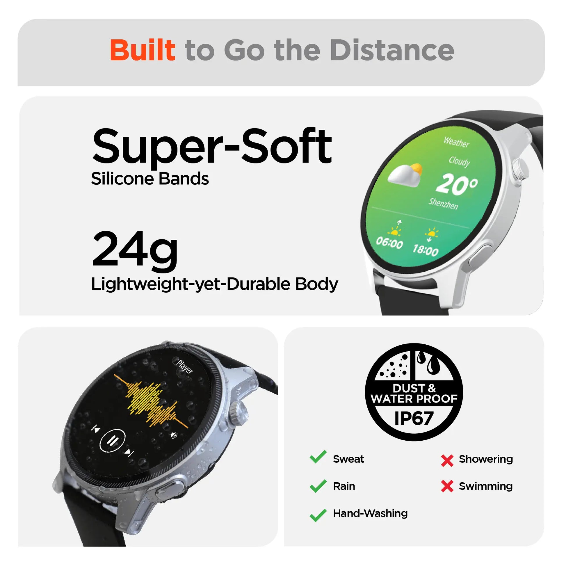 HyperGear SmartWatch + Fitness Tracker Sky Iapetus