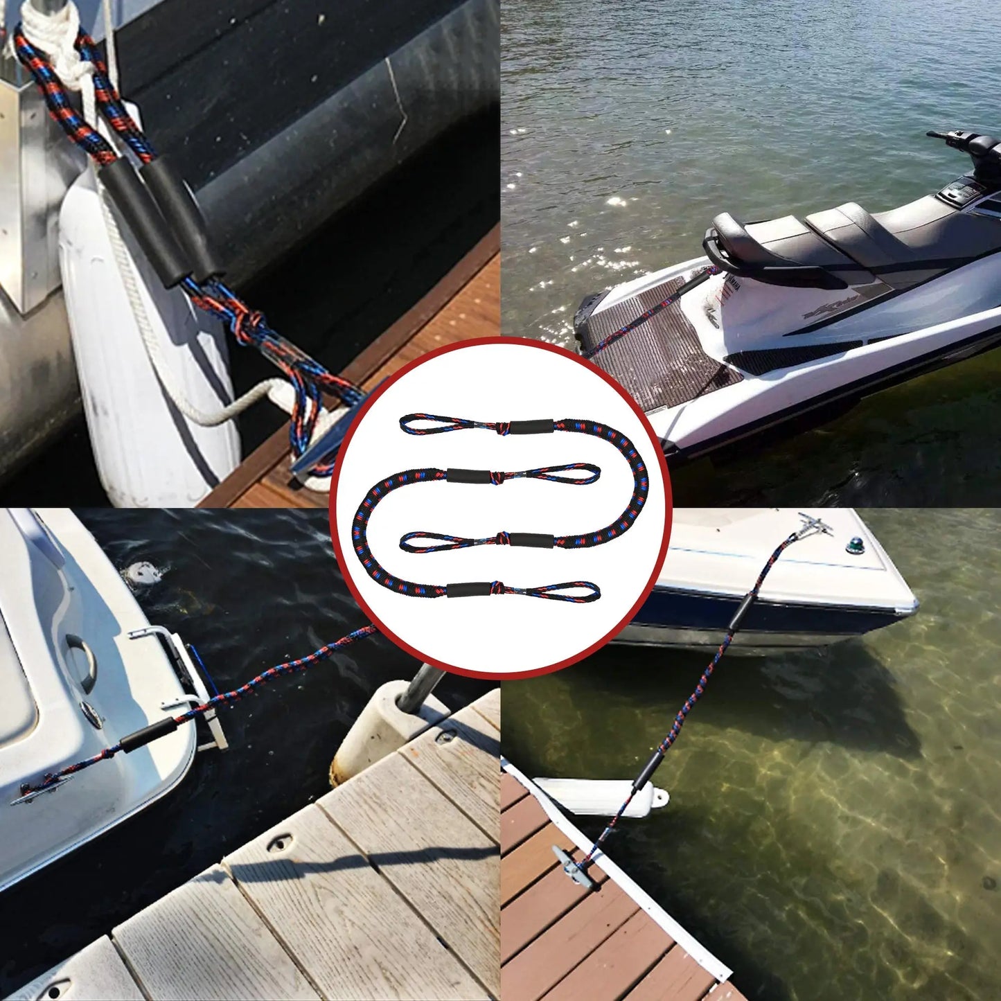 Bungee Cord Boat Docking Accessory Pink Iolaus