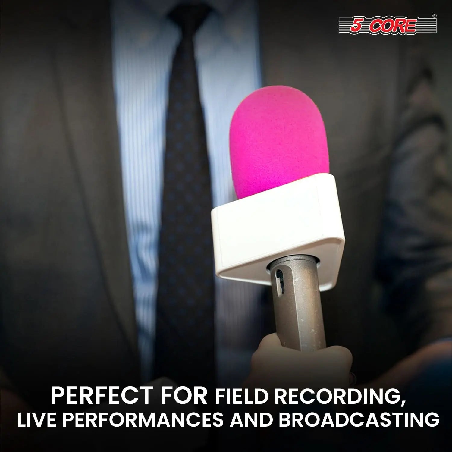 Foam Microphone Cover Violet Rose