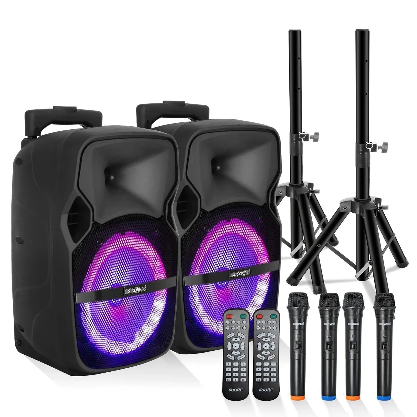 8 Inch PA Portable Speaker Violet Rose