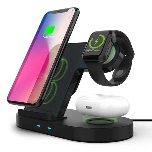 HyperGear 3-In-1 Wireless Charging Dock Sky Iapetus