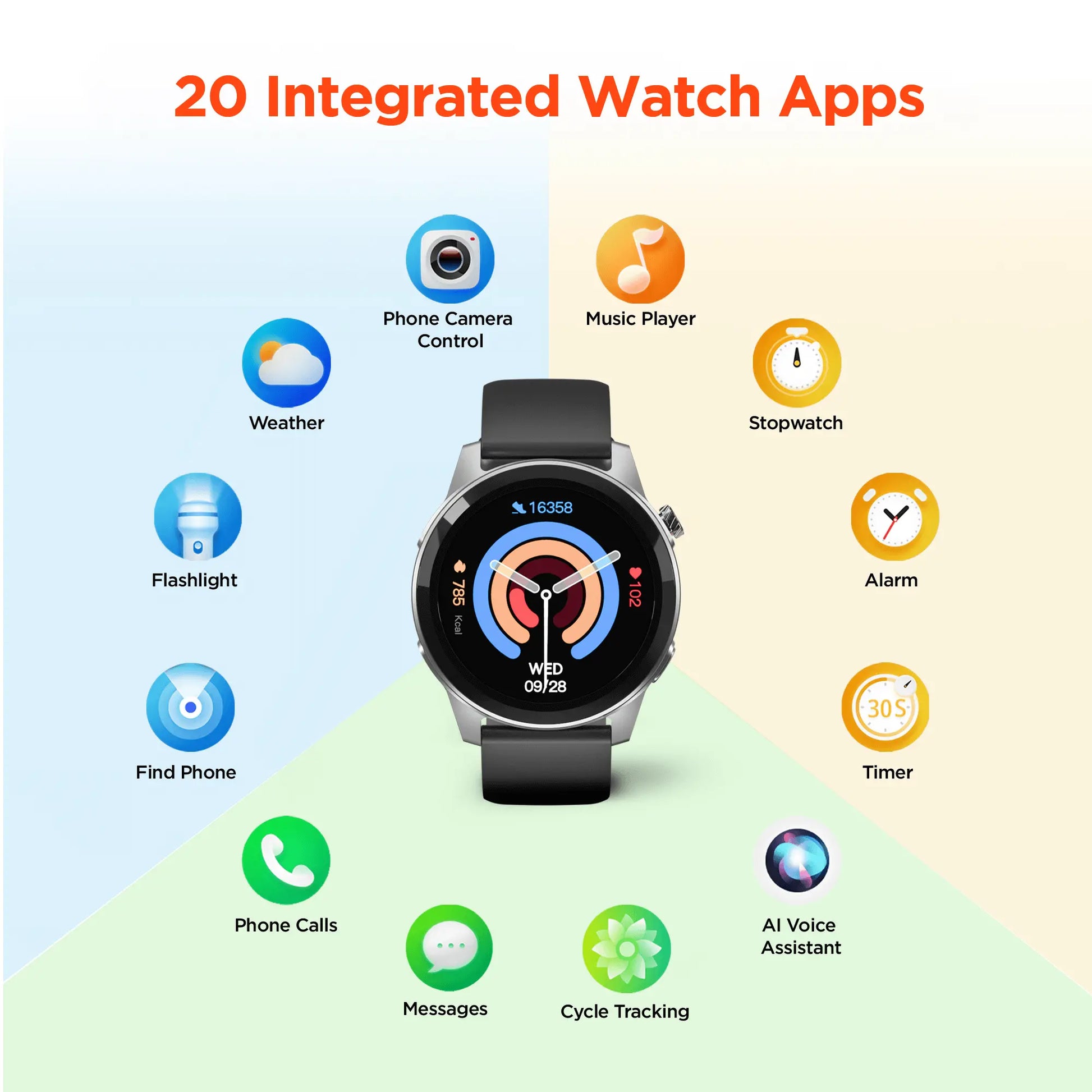 HyperGear SmartWatch + Fitness Tracker Sky Iapetus