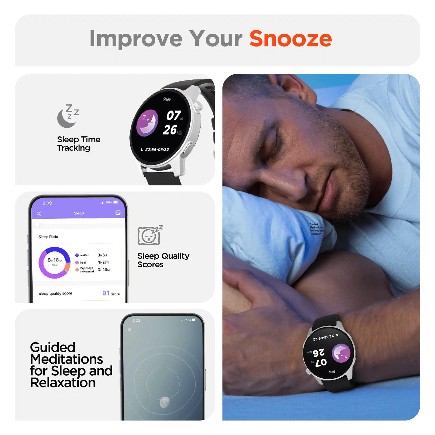 HyperGear SmartWatch + Fitness Tracker Sky Iapetus