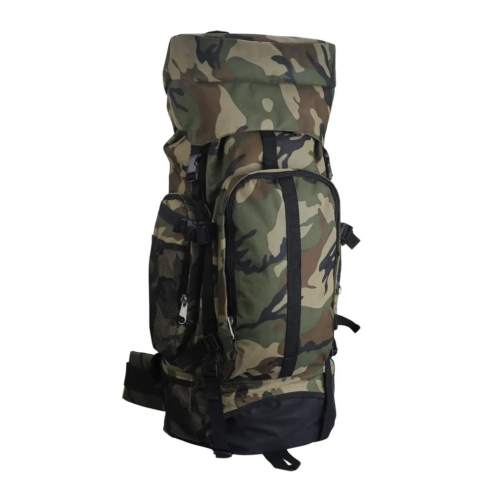 Camouflage Water-Resistant Mountaineer's Backpack Lime Sycamore