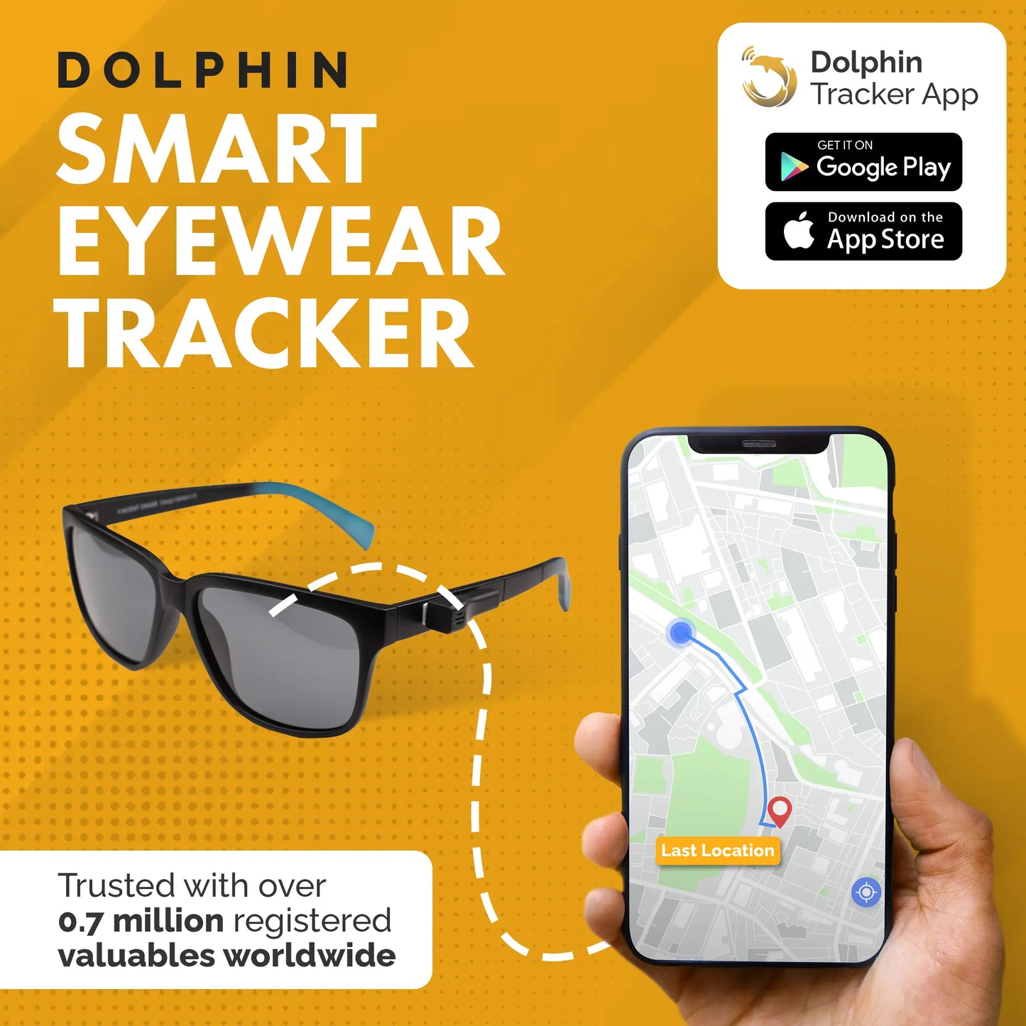 Dolphin Eyewear Tracker Android Copper Smokey