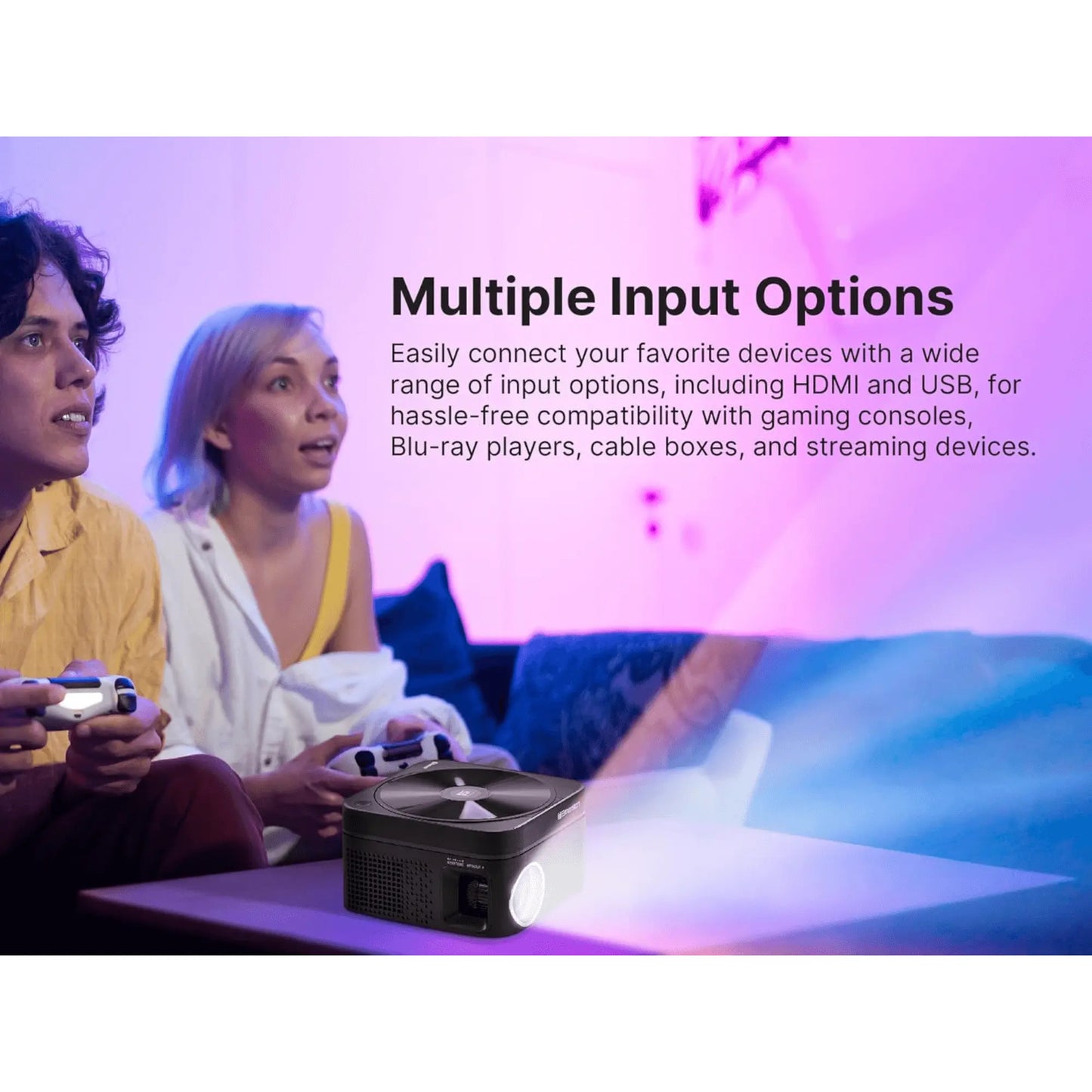 Emerson 120" Home Theater Projector Sky Iapetus