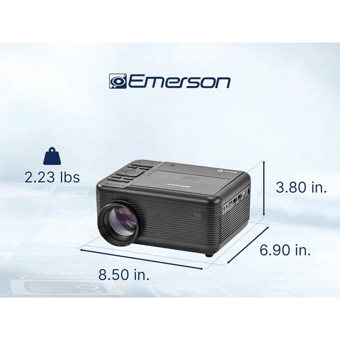 Emerson 120" Home Theater Projector Sky Iapetus