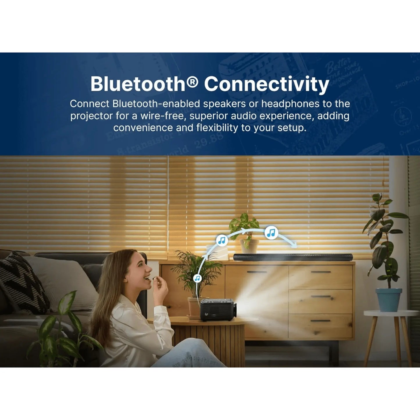 Emerson 120" Home Theater Projector Sky Iapetus