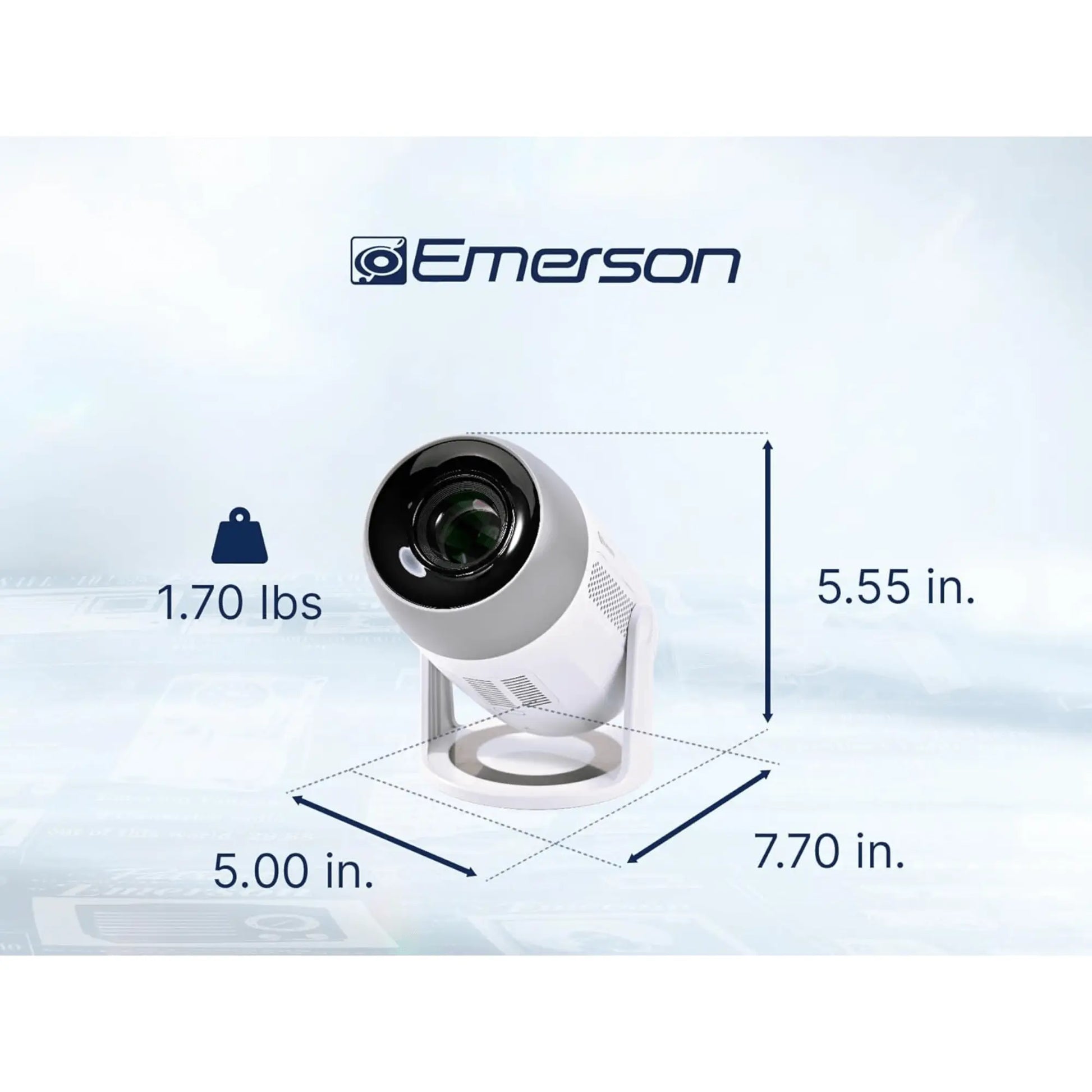 Emerson 150" Home Theater Projector Sky Iapetus