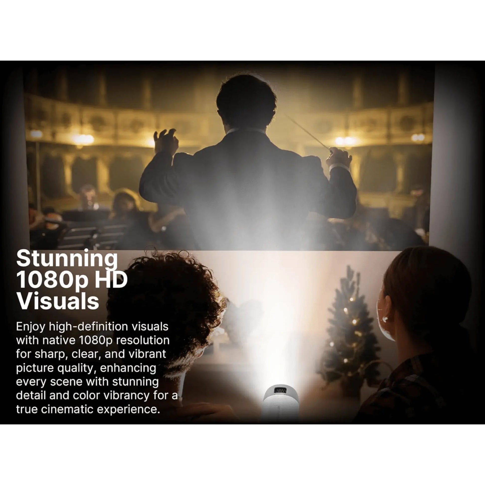 Emerson 150" Home Theater Projector Sky Iapetus