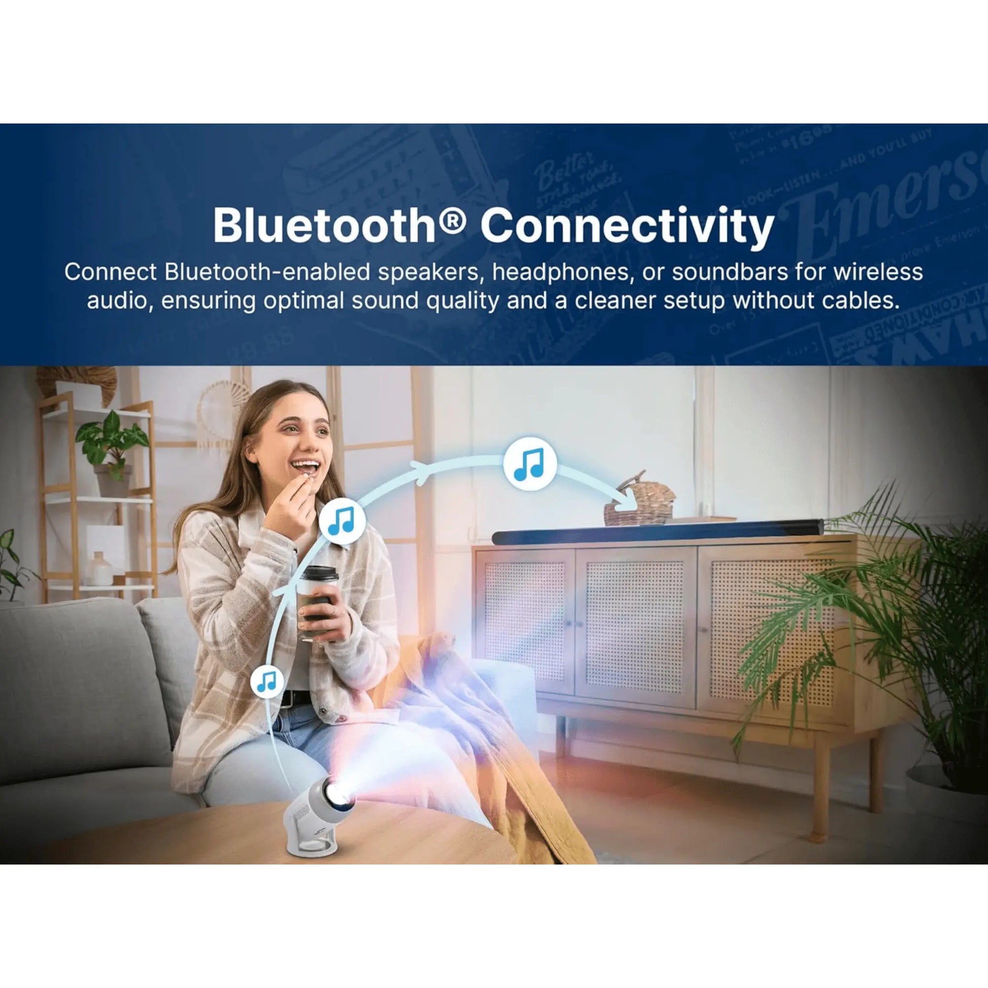 Emerson 150" Home Theater Projector Sky Iapetus