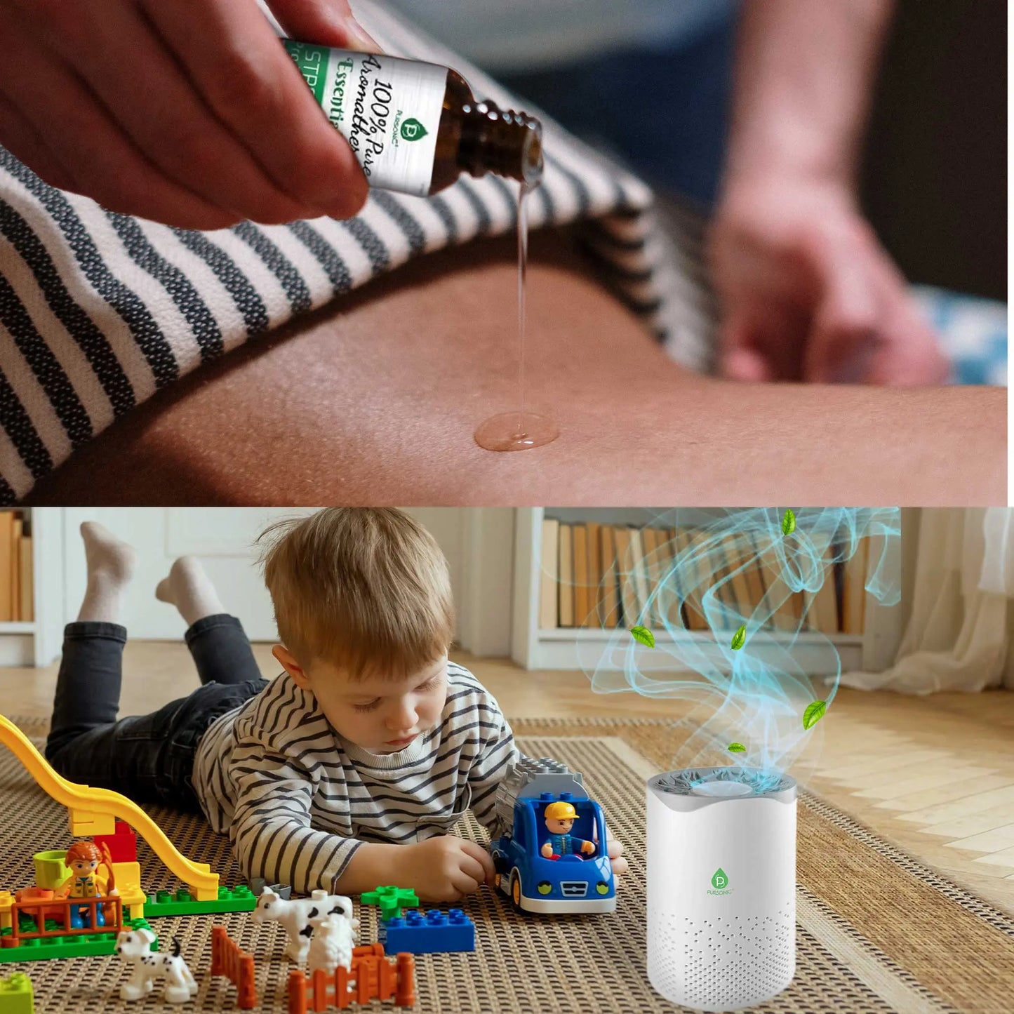 Air Purifier with Essential Oils Blush Apollo