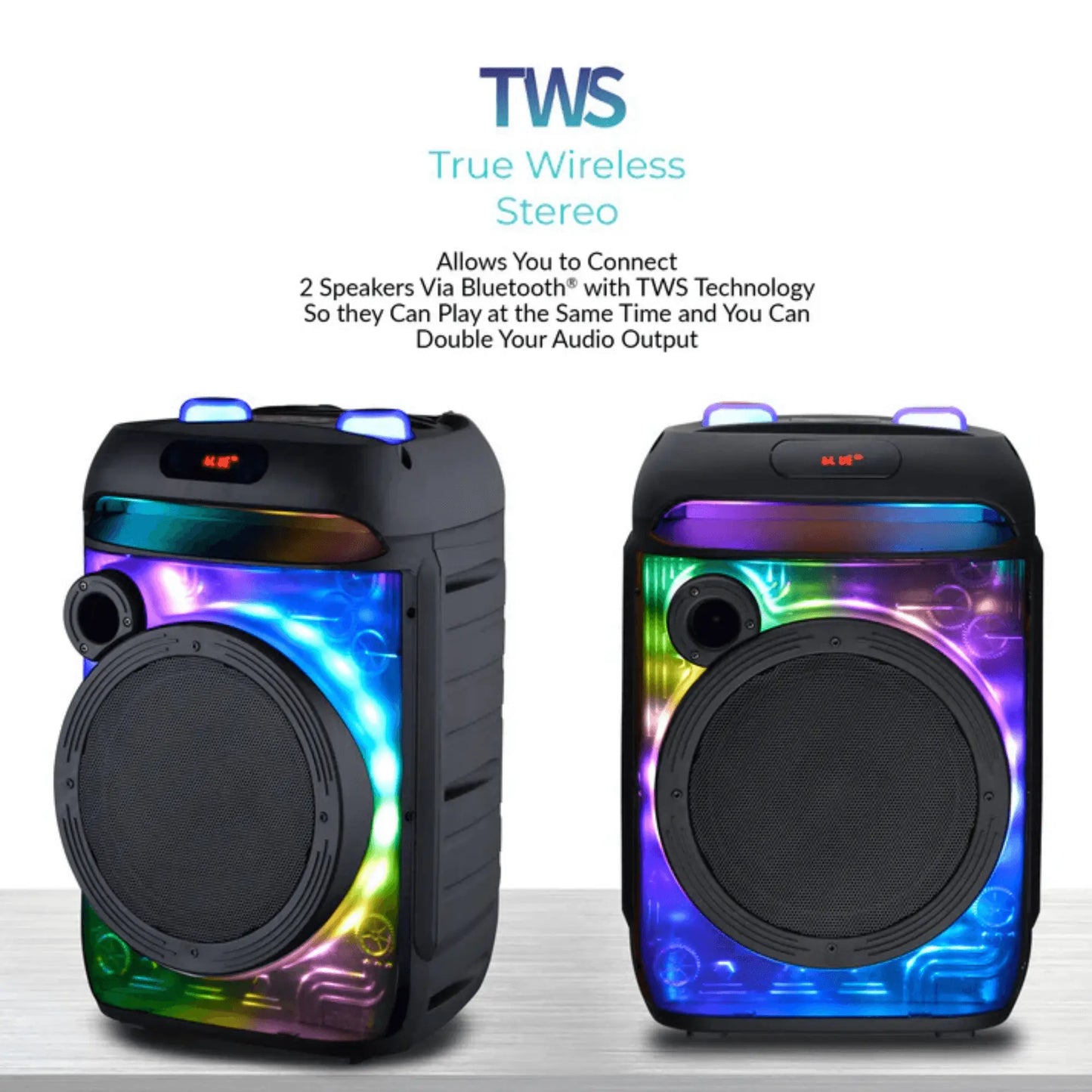 8" Portable Bluetooth Speaker Sky Iapetus