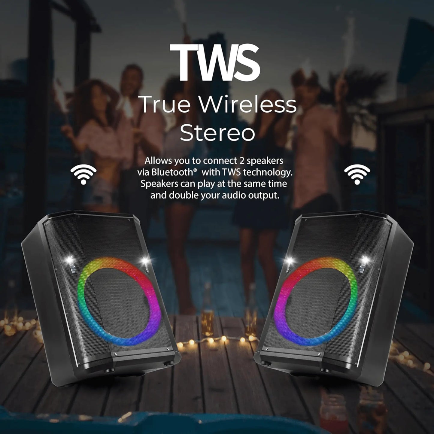 15" Portable BT Speaker Sky Iapetus