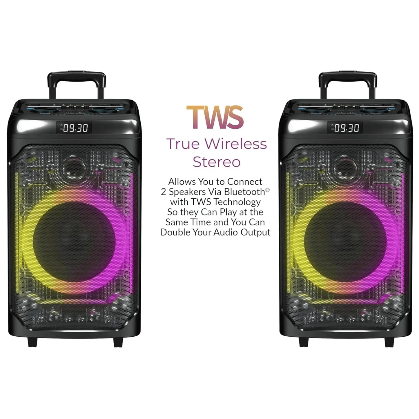 12" Portable Bluetooth Party Speaker Sky Iapetus