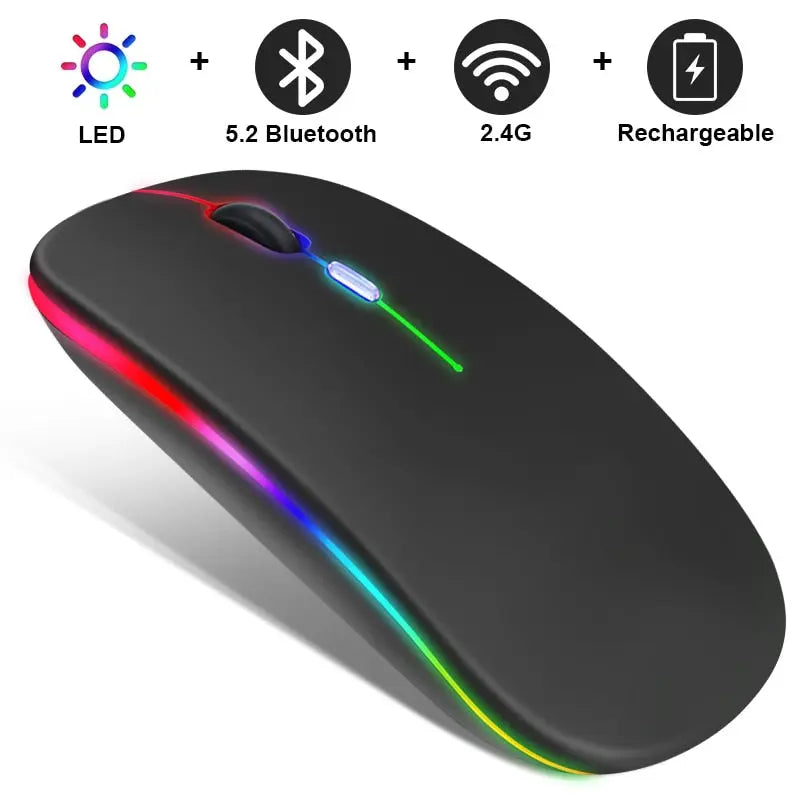 RGB Wireless Bluetooth Mouse Yellow Pandora