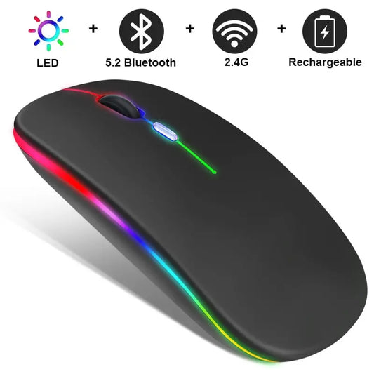 RGB Wireless Bluetooth Mouse Yellow Pandora