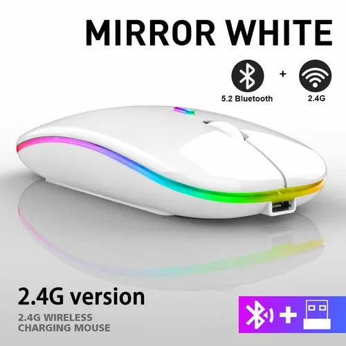 RGB Wireless Bluetooth Mouse Yellow Pandora