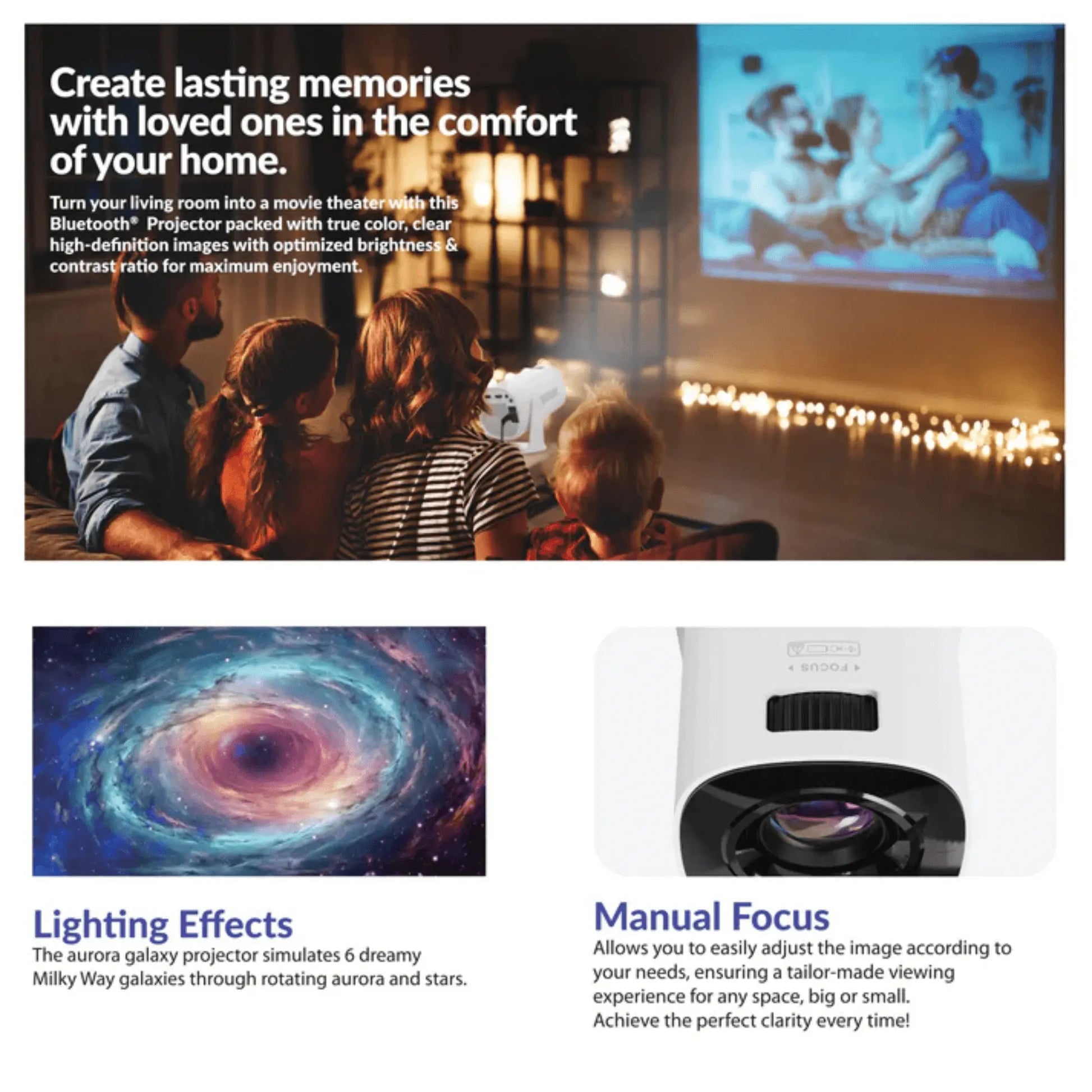 Smart Bluetooth Streaming Projector Sky Iapetus