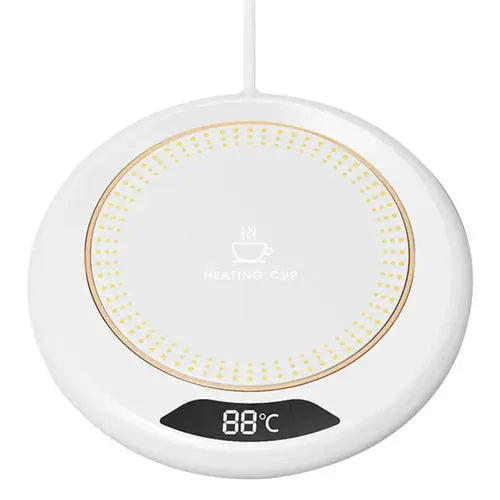 USB Coffee Mug Warmer W/Display Yellow Pandora