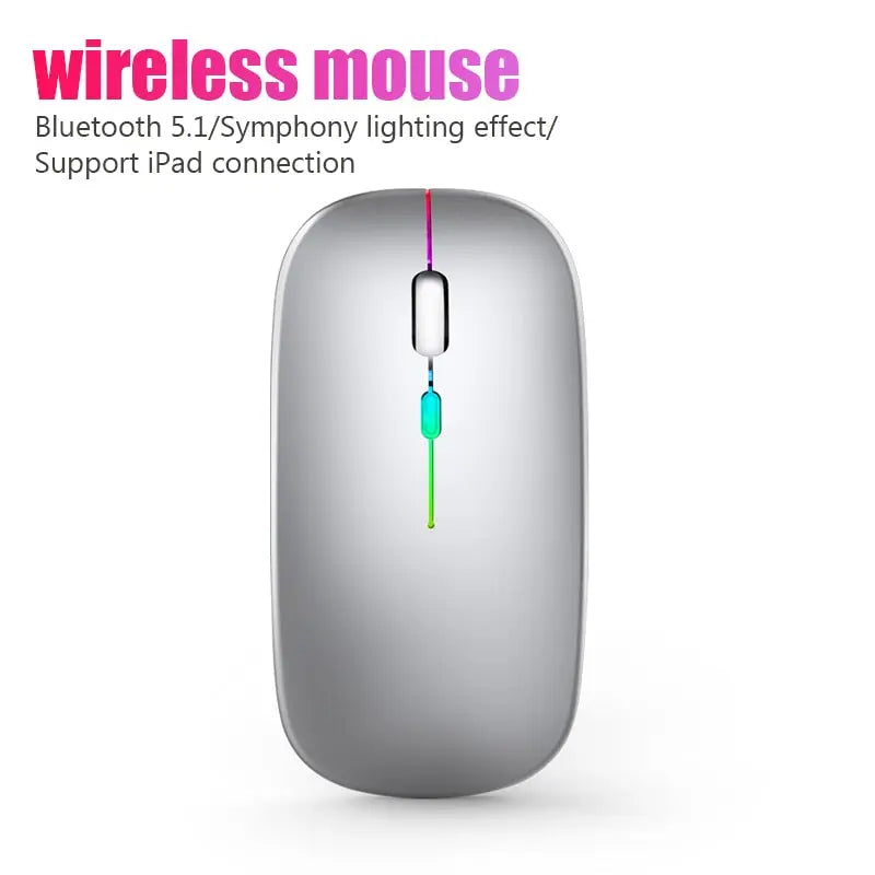 RGB Wireless Bluetooth Mouse Yellow Pandora