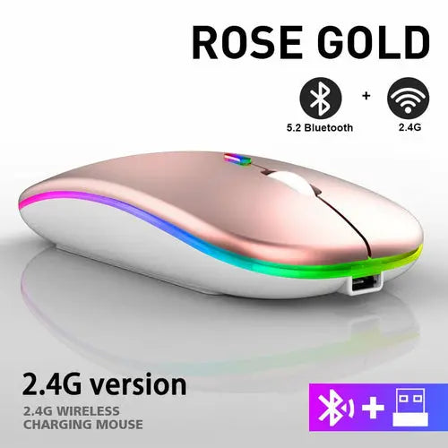 RGB Wireless Bluetooth Mouse Yellow Pandora