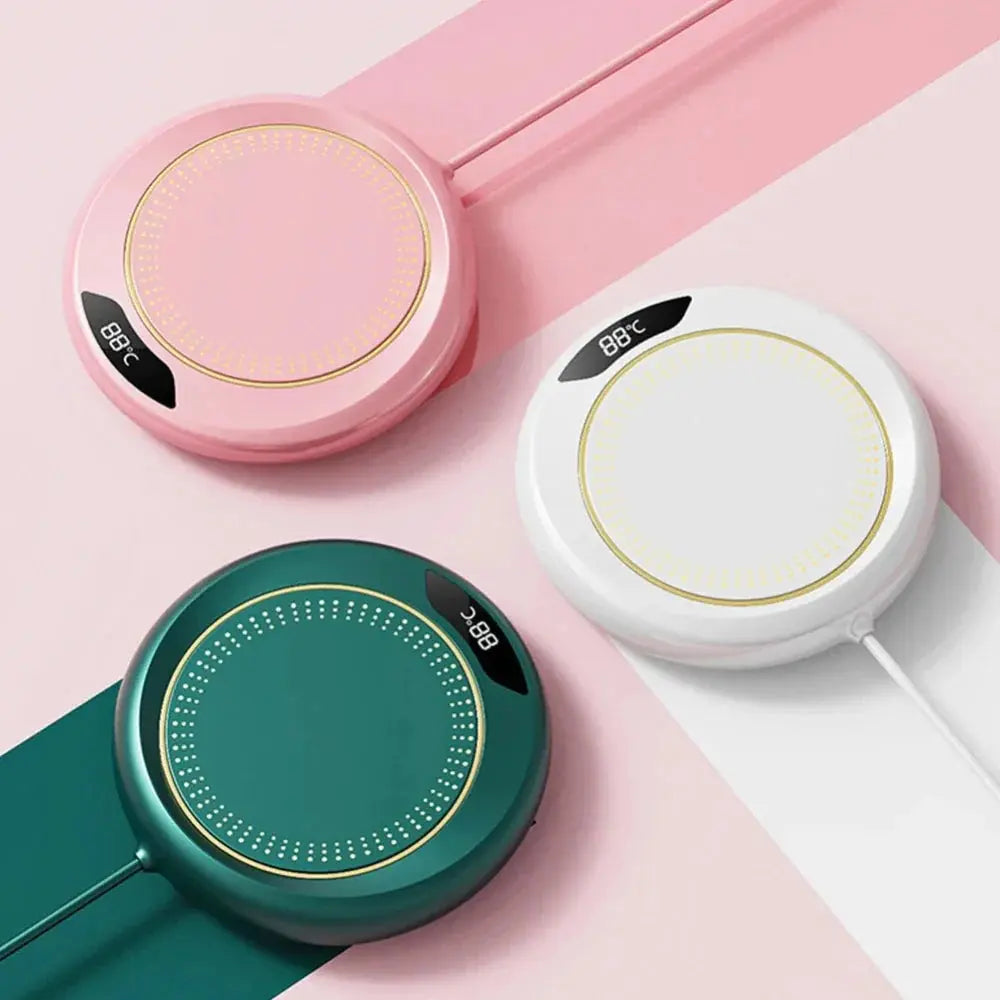 USB Coffee Mug Warmer W/Display Yellow Pandora