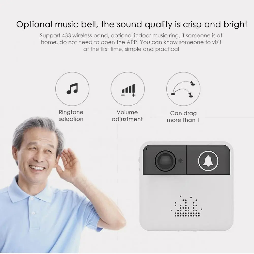 Video Doorbell Wi-Fi Enabled Salmon Lucky