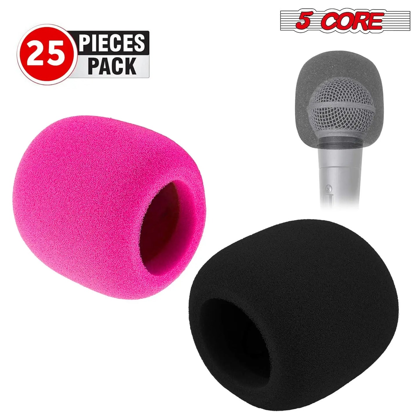 Foam Microphone Cover Violet Rose