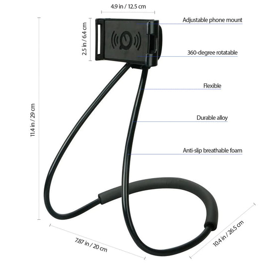 Hanging Neck Phone Stand Mount Periwinkle Eros