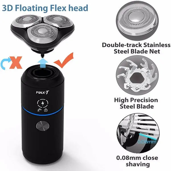 Men's Electric Rechargeable Waterproof Shaver Teal Simba