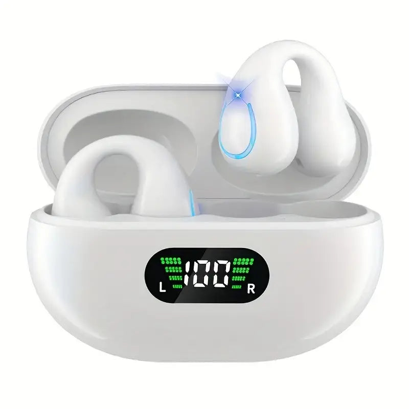 Open Ear Clip Wireless Earbuds Lilac Milo